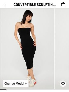 YITTY Iconic Black Convertible Sculpting Shapewear Dress